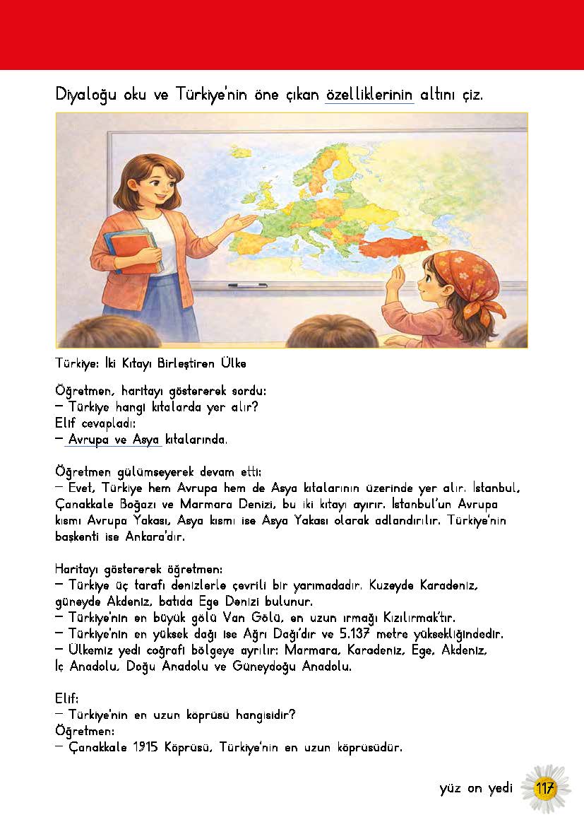 Papatyam 4 Türkçe Okuma ve Çalışma Kitabı